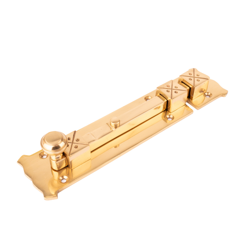 Dart Period Door Bolt - 160mm - Polished Brass